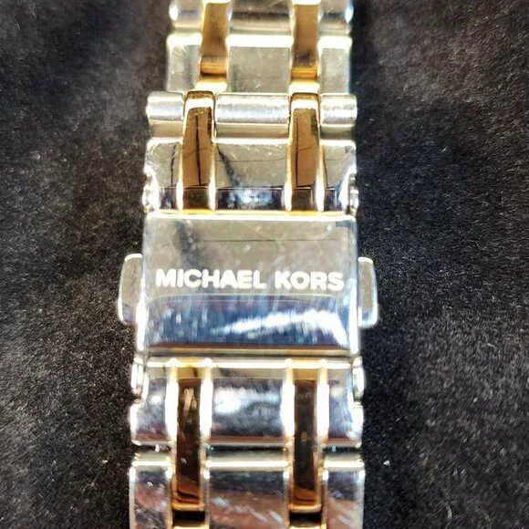 Michael Kors MK6482 Kiley Pave Women’s 2-Tone Crystal Watch 7” Wrist – Pre-Owned - Picture 3 of 11